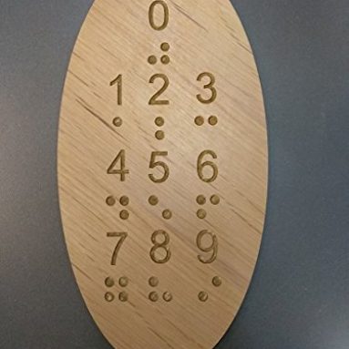 Braille Number Panel